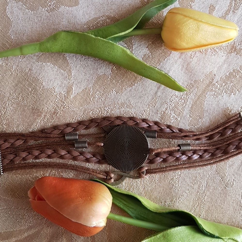 Inspirational quote leather bracelet - Picture 3 of 4